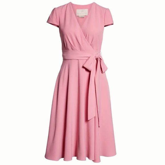 Gal Meets Glam Maxandra Crepe Wrap Dress - Picture 2 of 3